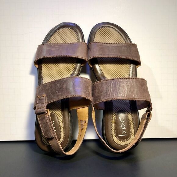 Womens BOC Born Concept Brown Leather Slingback Sandals / Size 8M - Picture 6 of 9